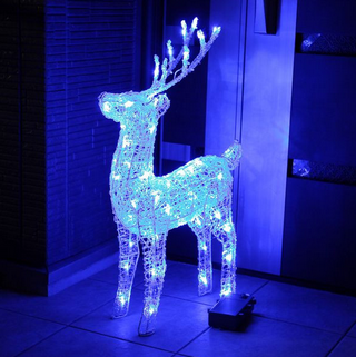 クリスマスイルミネーション　LEDトナカイ（ブルー）自動点灯機能付.png